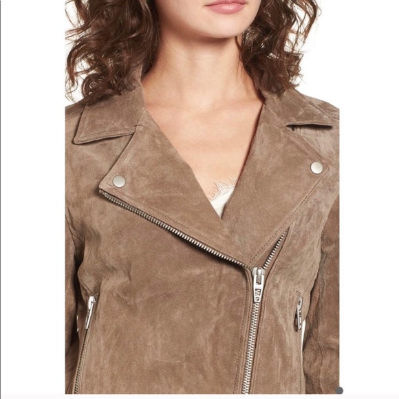 New BlankNYC Suede Taupe Moto Jacket Size XXL - Picture 5 of 7